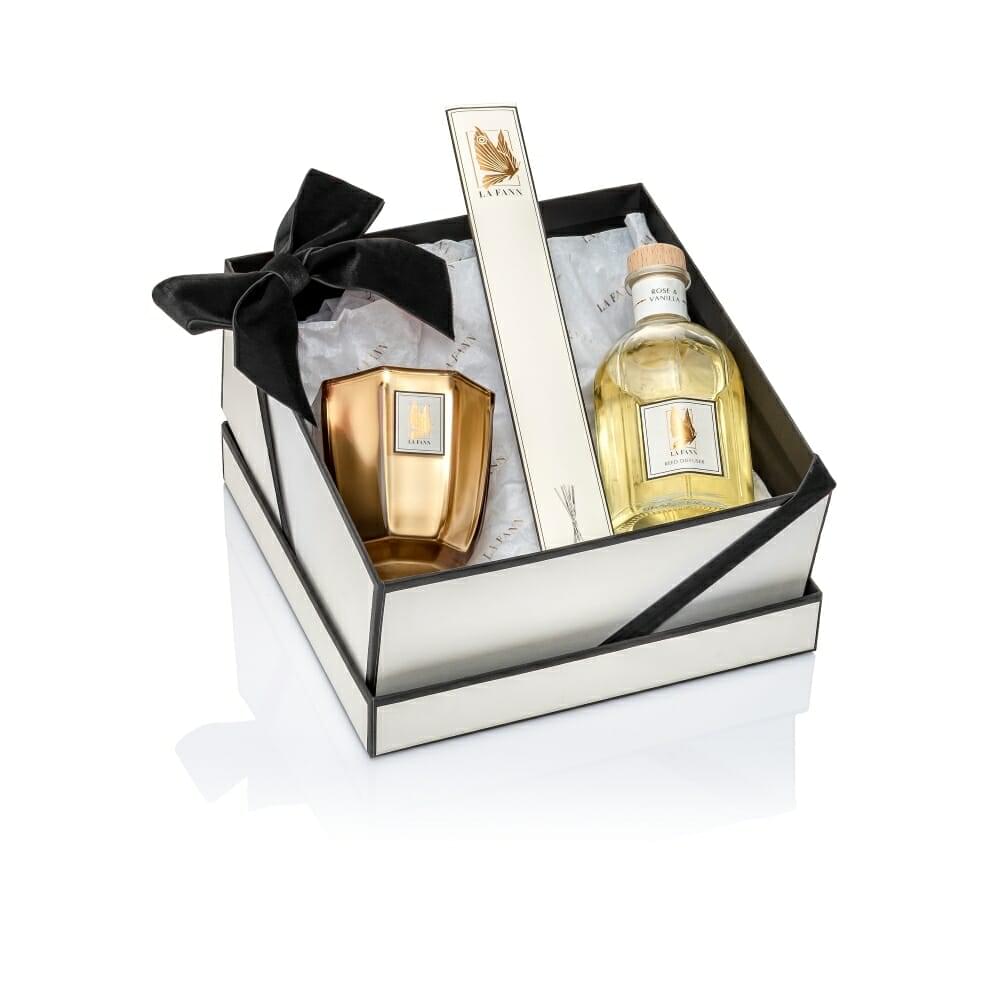 Rose & Vanilla Oda Kokusu & Amber & Patchouli Mum Hediye Seti
